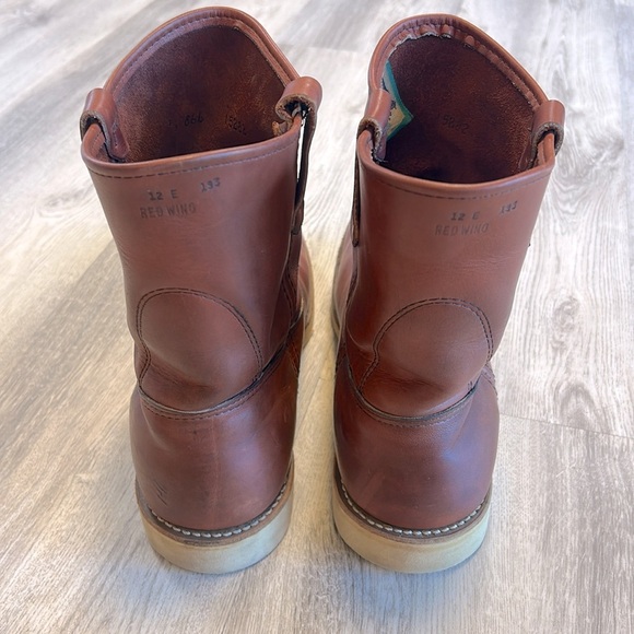 Vintage Red Wing Irish Setter 866 Pecos Traction Tred Pull-On Leather Work Boots - Picture 6 of 12